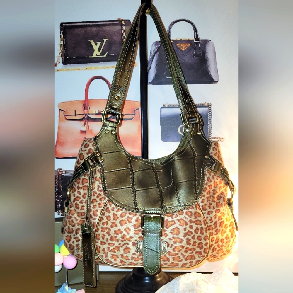 Vintage Sharif Studio Leopard short hair Hobo